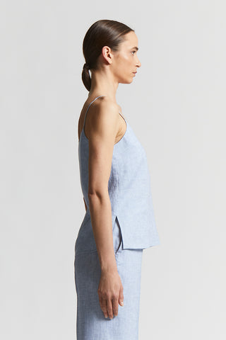 Pure Linen V-neck top