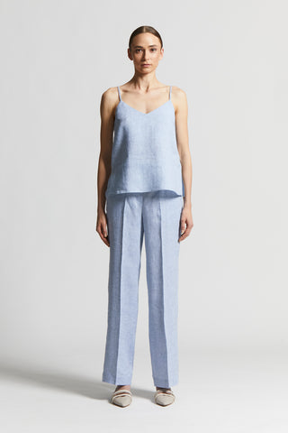 Trousers in light and cool pure linen