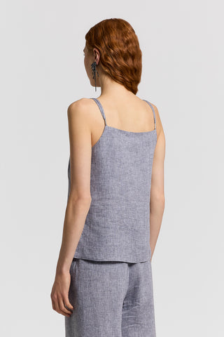 Lightweight pure linen canvas top