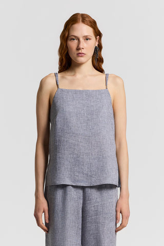 Lightweight pure linen canvas top