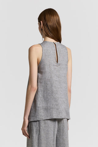 Lightweight pure linen canvas top