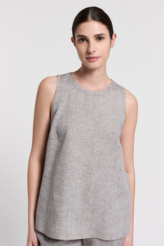 Lightweight pure linen canvas top