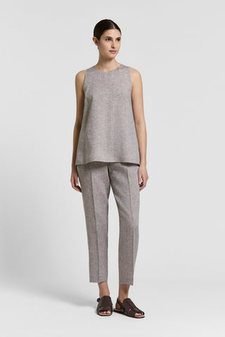 Lightweight pure linen canvas top