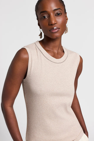 Top in microcostina di jersey