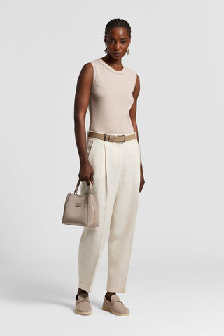 Top in microcostina di jersey