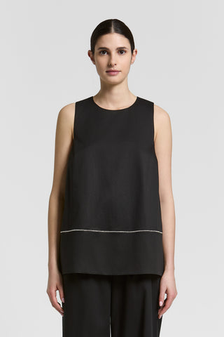 Light cotton sateen top