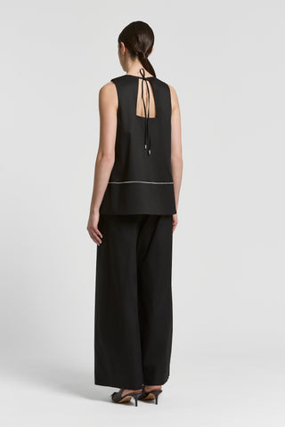 Light cotton sateen top