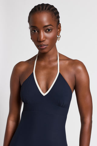 Reversible one-piece swimsuit