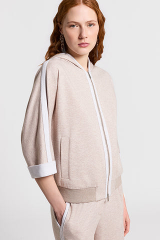 Felpa double in cotone