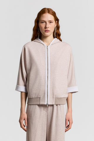 Felpa double in cotone