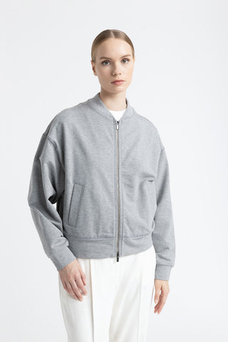 Brushed stretch cotton sweatshirt  