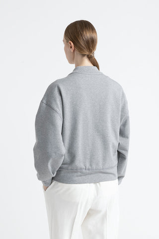 Brushed stretch cotton sweatshirt  