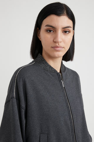 Brushed stretch cotton sweatshirt  