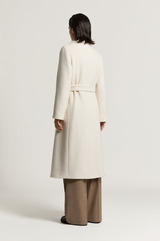 Cappotto in panno in lana e cashmere