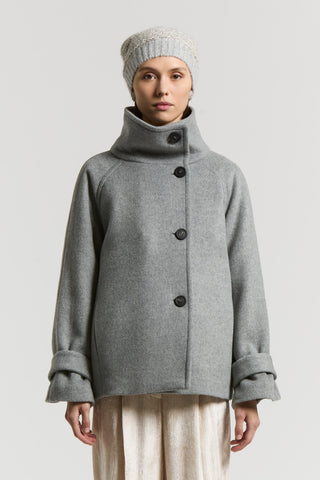 Double wool cloth coat