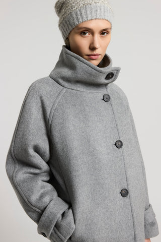 Double wool cloth coat