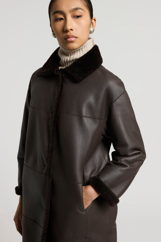 Genuine Lacaune shearling jacket