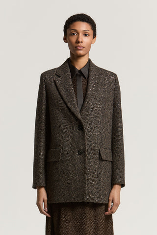 Cappotto in resca in lana