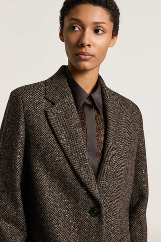 Cappotto in resca in lana