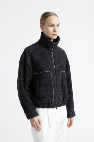 Bouclé wool and alpaca jacket  