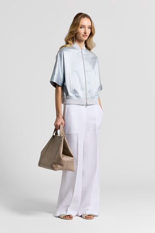 Glossy cotton sateen jacket