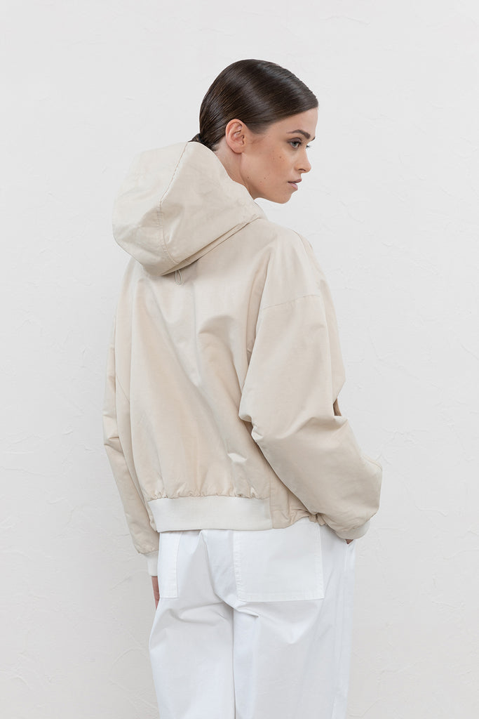 Light technical linen blend twill jacket  