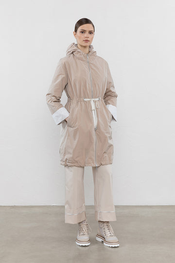 Reversible technical taffeta jacket  