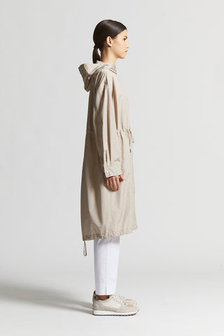 Technical cotton duster coat