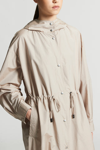 Technical cotton duster coat