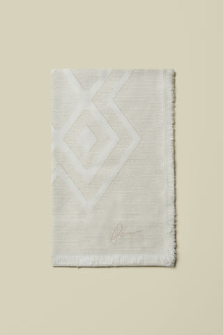 Cotton and modal jacquard stole