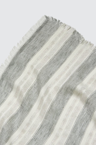 Stola in filato di lino cotone e lurex