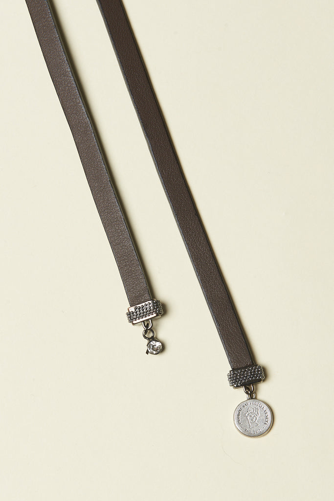Genuine leather string belt  
