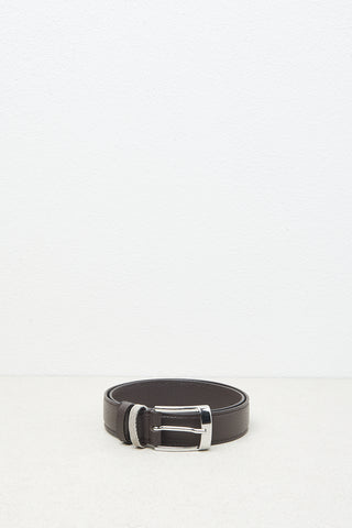 Genuine leather belt with Punto Luce