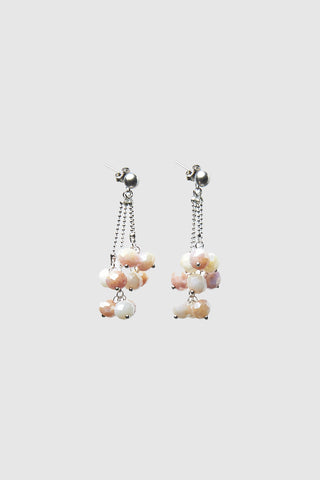 Drop earrings with micro-crystals