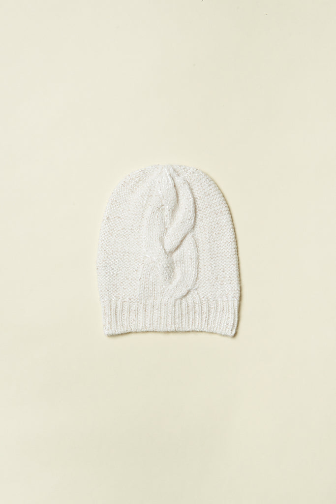 Plaited wool cap  