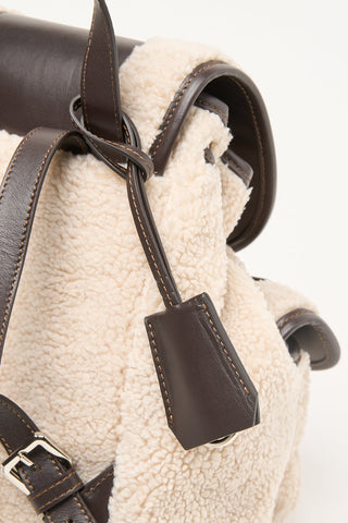 Zaino in eco-pelliccia