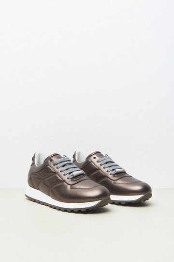 Genuine grained leather sneakers  