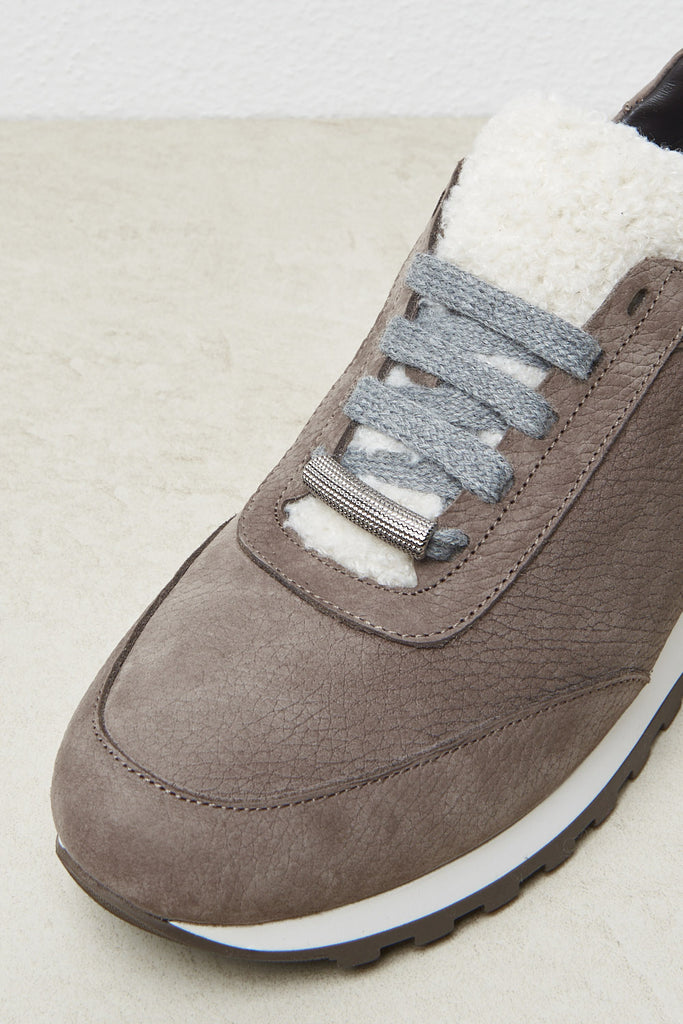 Genuine nabuk leather sneakers  