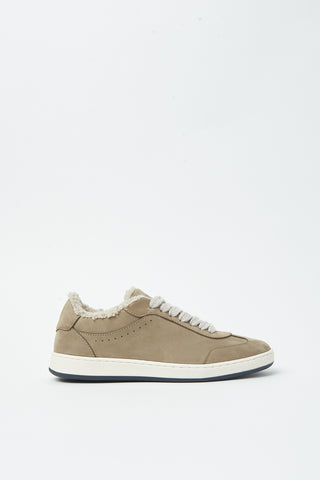 Nubuck leather sneakers