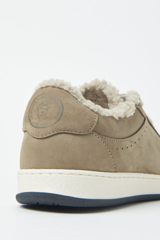 Nubuck leather sneakers