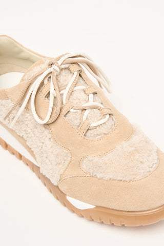 Sneakers in pelle scamosciata