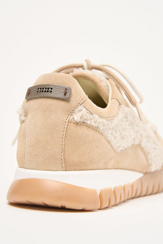 Sneakers in pelle scamosciata