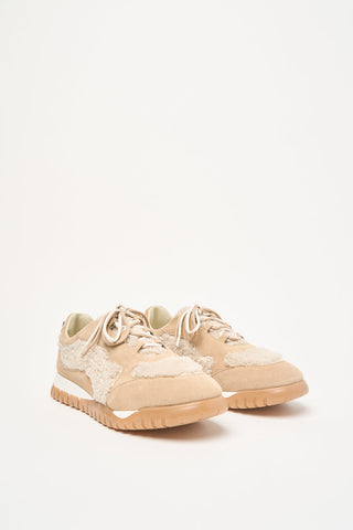 Sneakers in pelle scamosciata