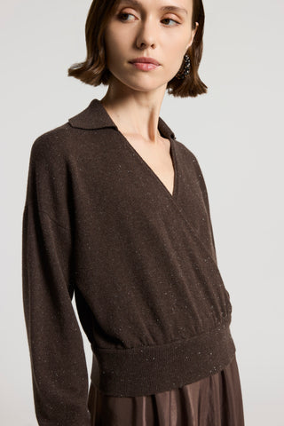 Tricot viscose-blend twill dress