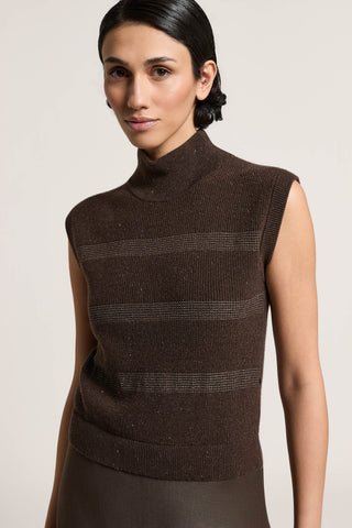 Abito lungo in lana, seta e cashmere