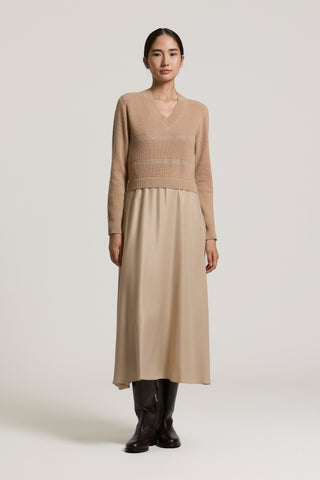 Abito in lana, seta e cashmere 1 / 3