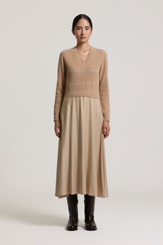 Abito in lana, seta e cashmere 2 / 3