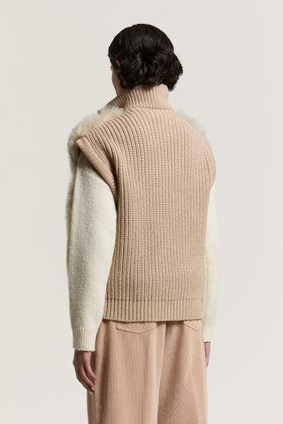 Gilet tricot in montone toscano