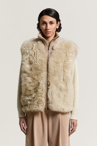 Gilet tricot in montone toscano