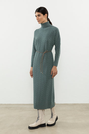 Wool, silk, cashmere and lurex dress  